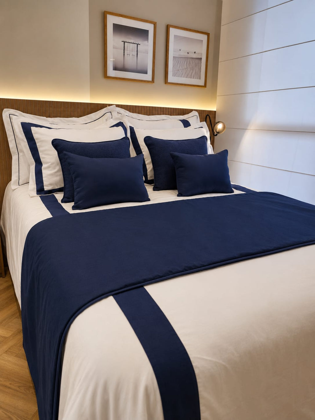 Duvet Casa Linari Azul Marinho - Cama Queen