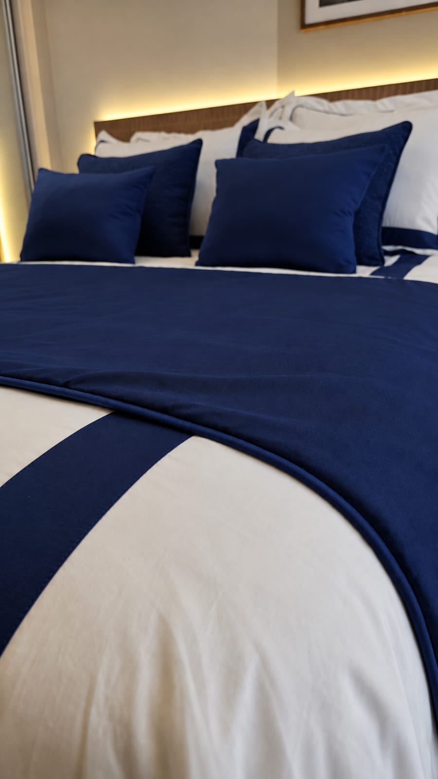 Duvet Casa Linari Azul Marinho - Casal Padrão