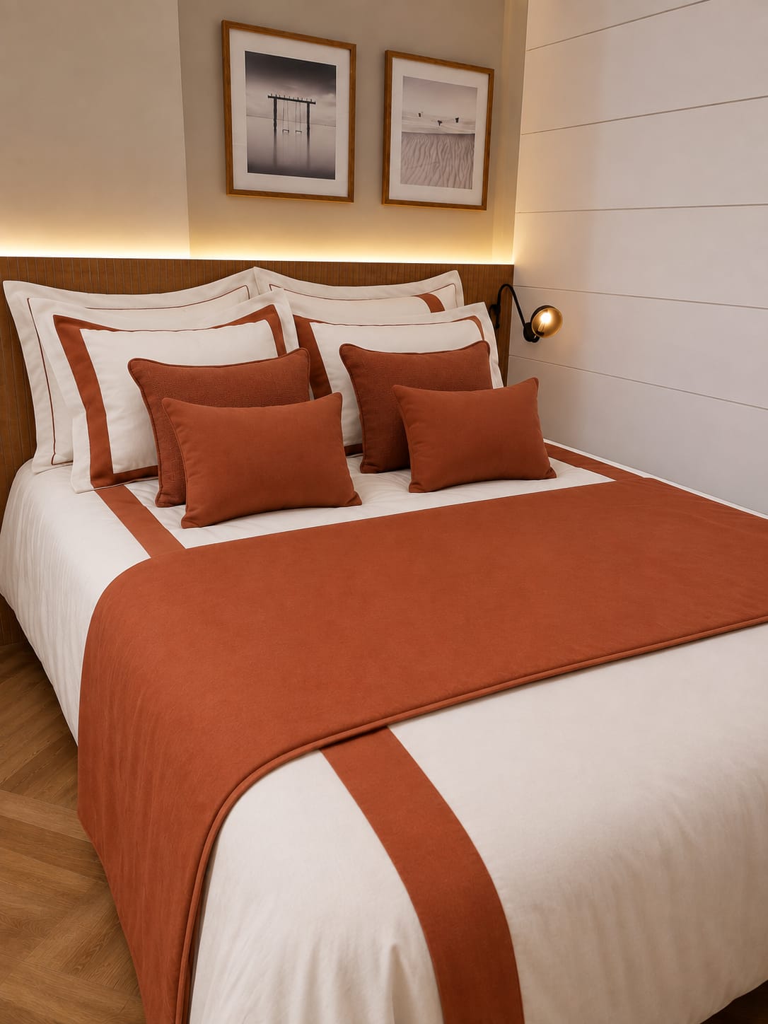 Duvet Casa Linari Terracota - Cama Queen