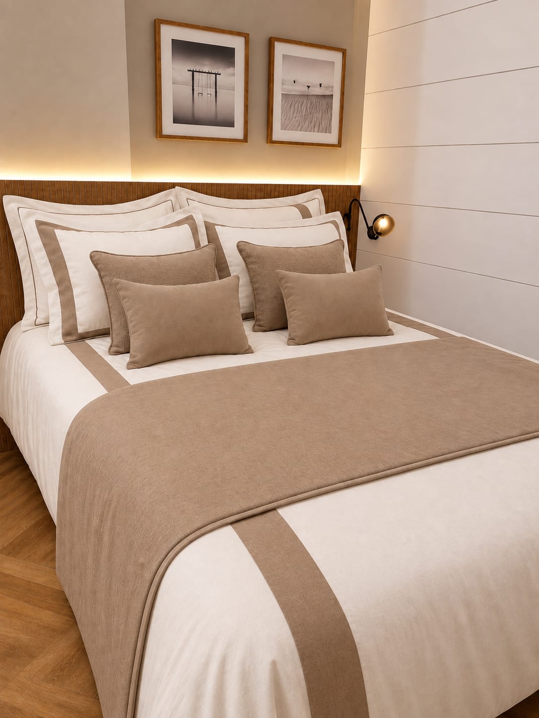 Duvet Casa Linari Bege - Casal Padrão