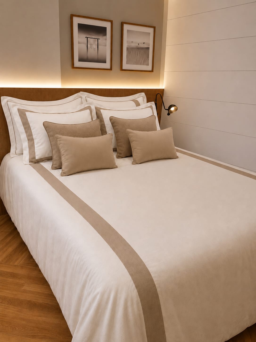 Duvet Casa Linari Bege - Casal Padrão