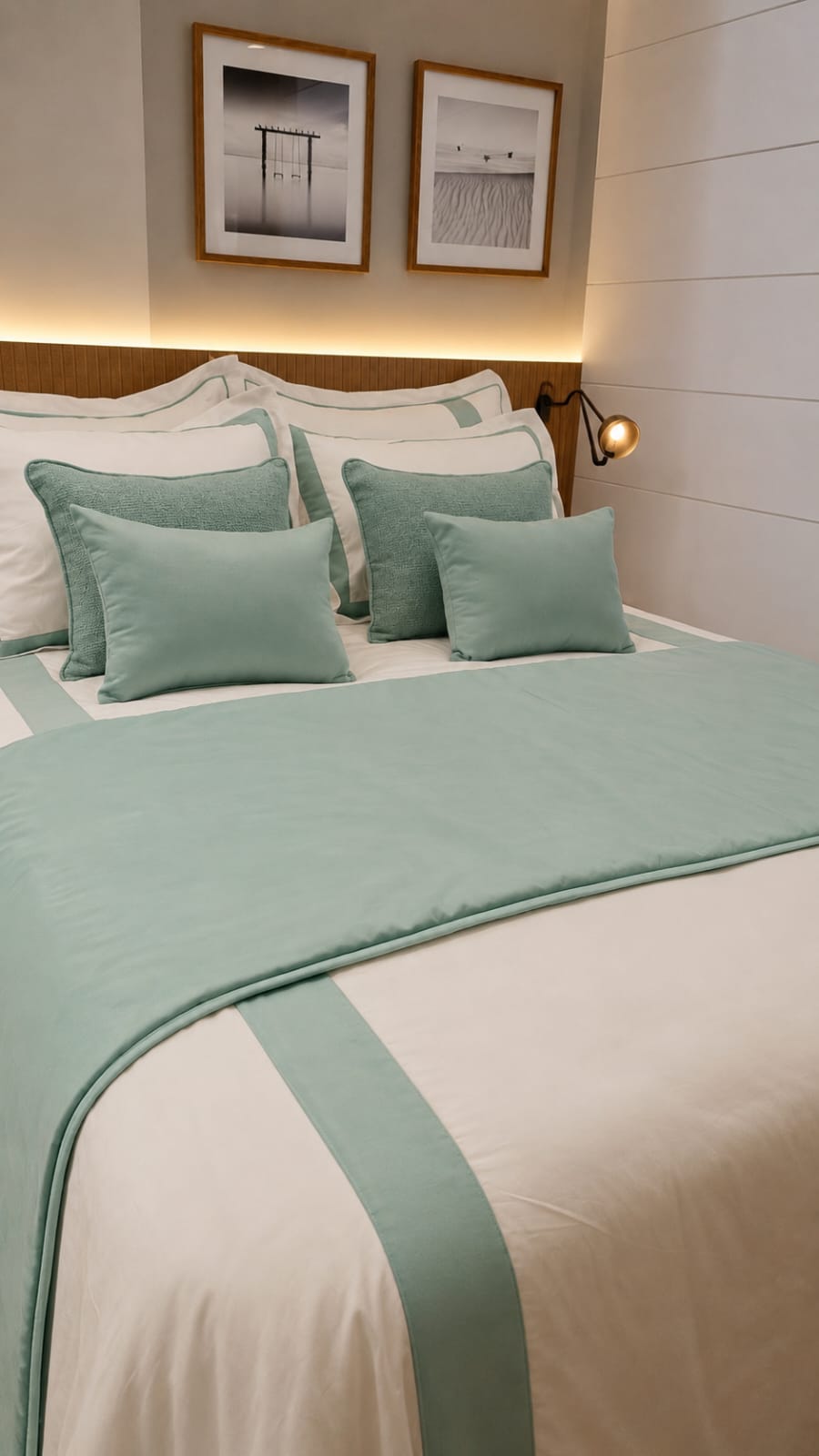 Duvet Casa Linari Verde Agua - Casal Padrão