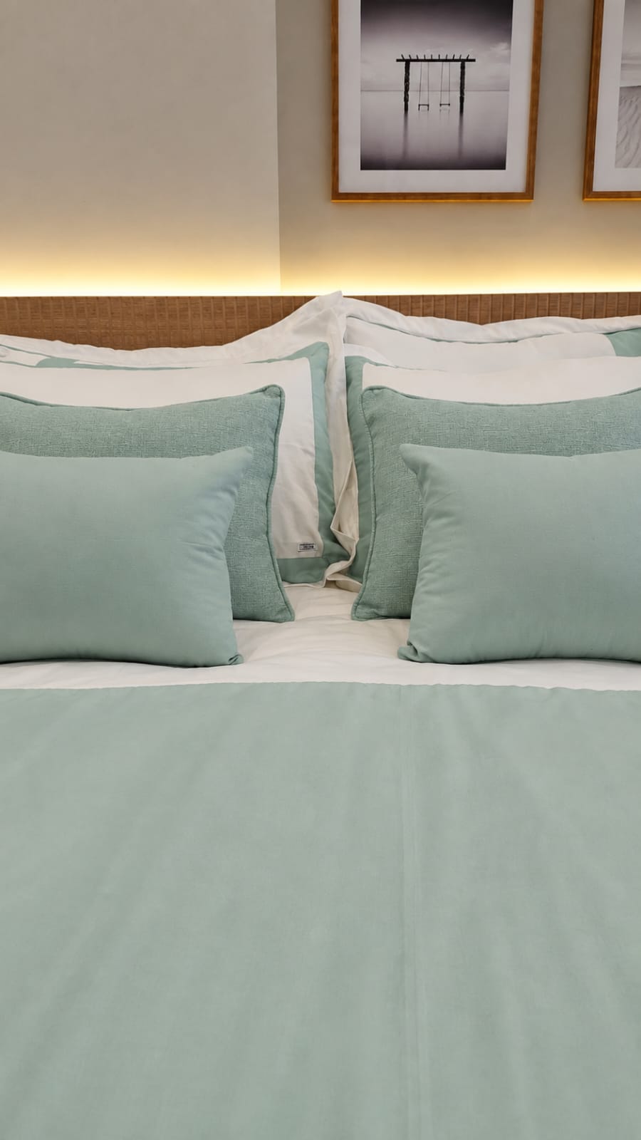 Duvet Casa Linari Verde Agua - Casal Padrão
