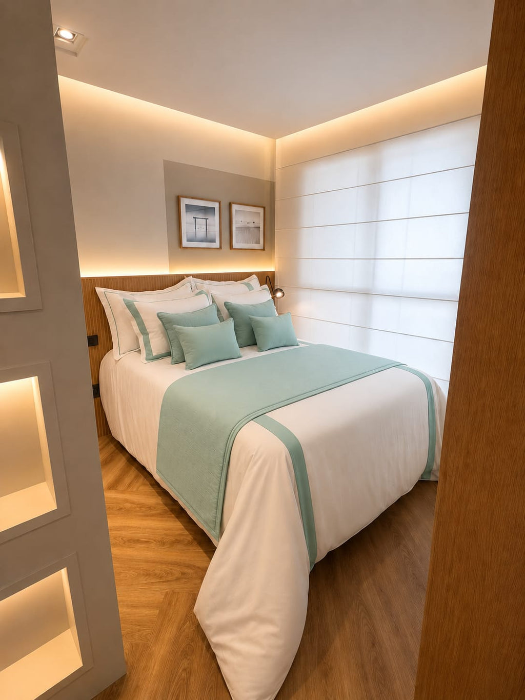 Duvet Casa Linari Verde Agua - Casal Padrão