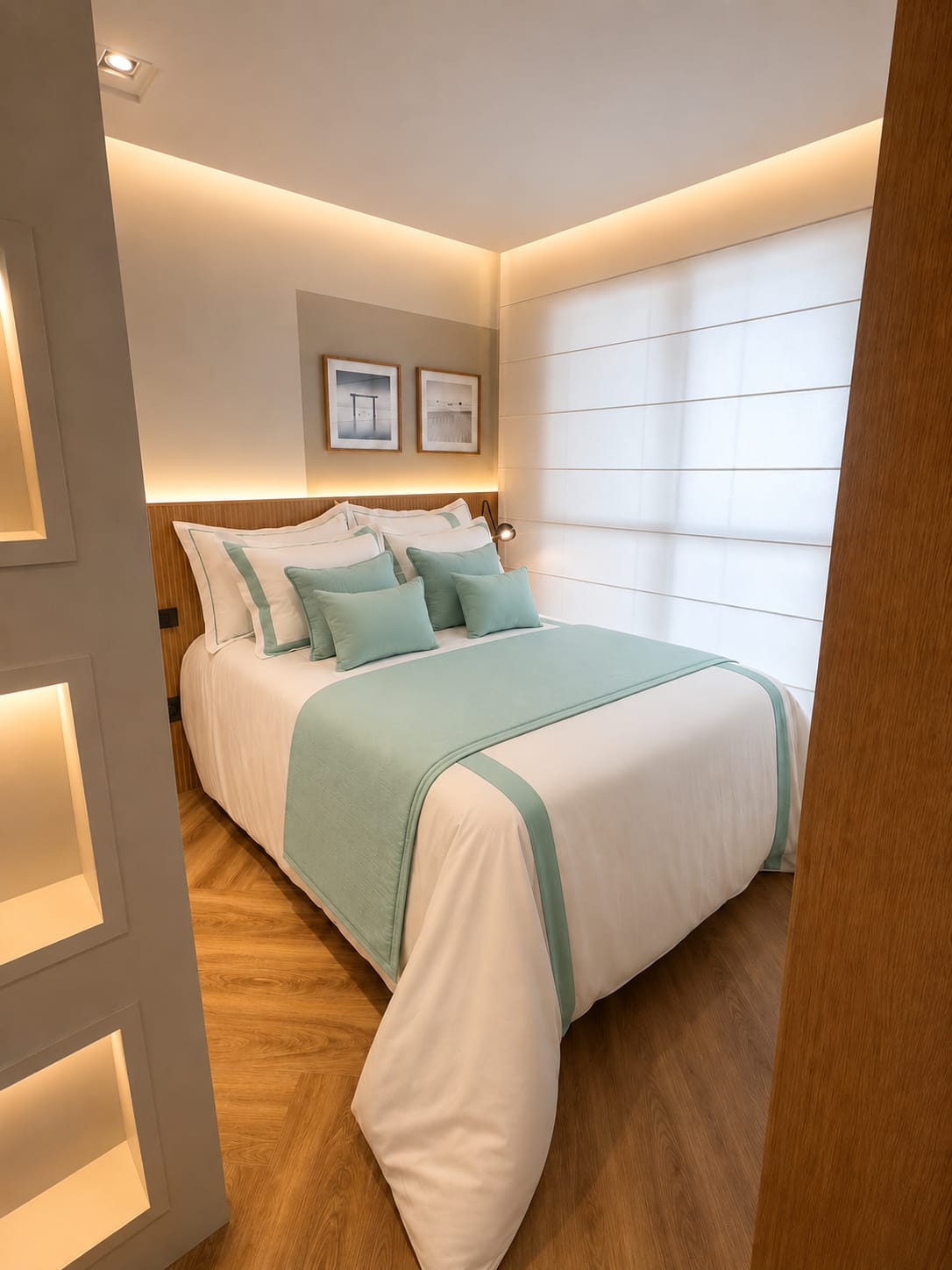 Duvet Casa Linari Verde Agua - Casal Padrão