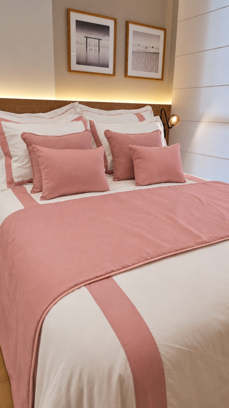Duvet Casa Linari Rosa - Casal Padrão