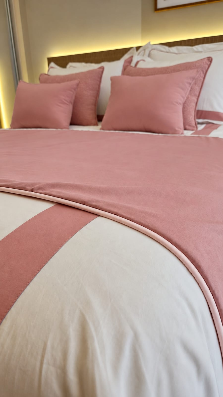 Duvet Casa Linari Rosa - Casal Padrão
