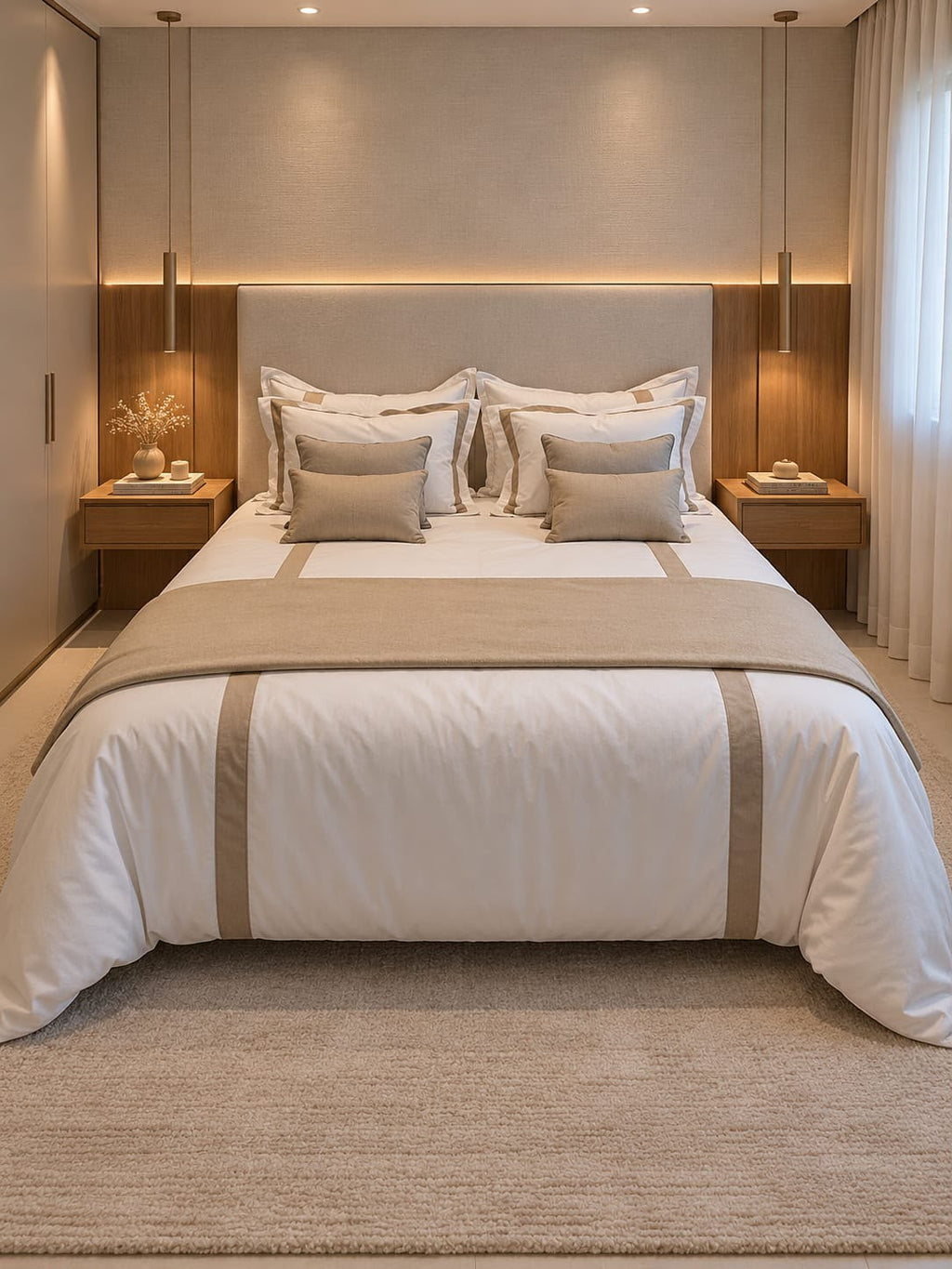 Duvet Casa Linari Bege - King
