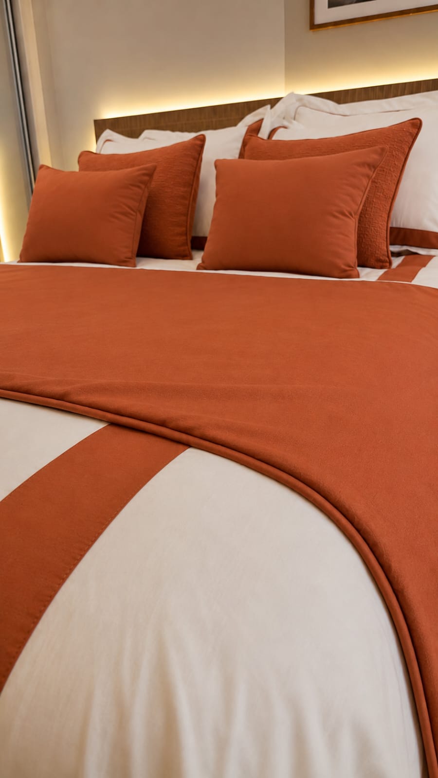 Duvet Casa Linari Terracota - Cama Queen