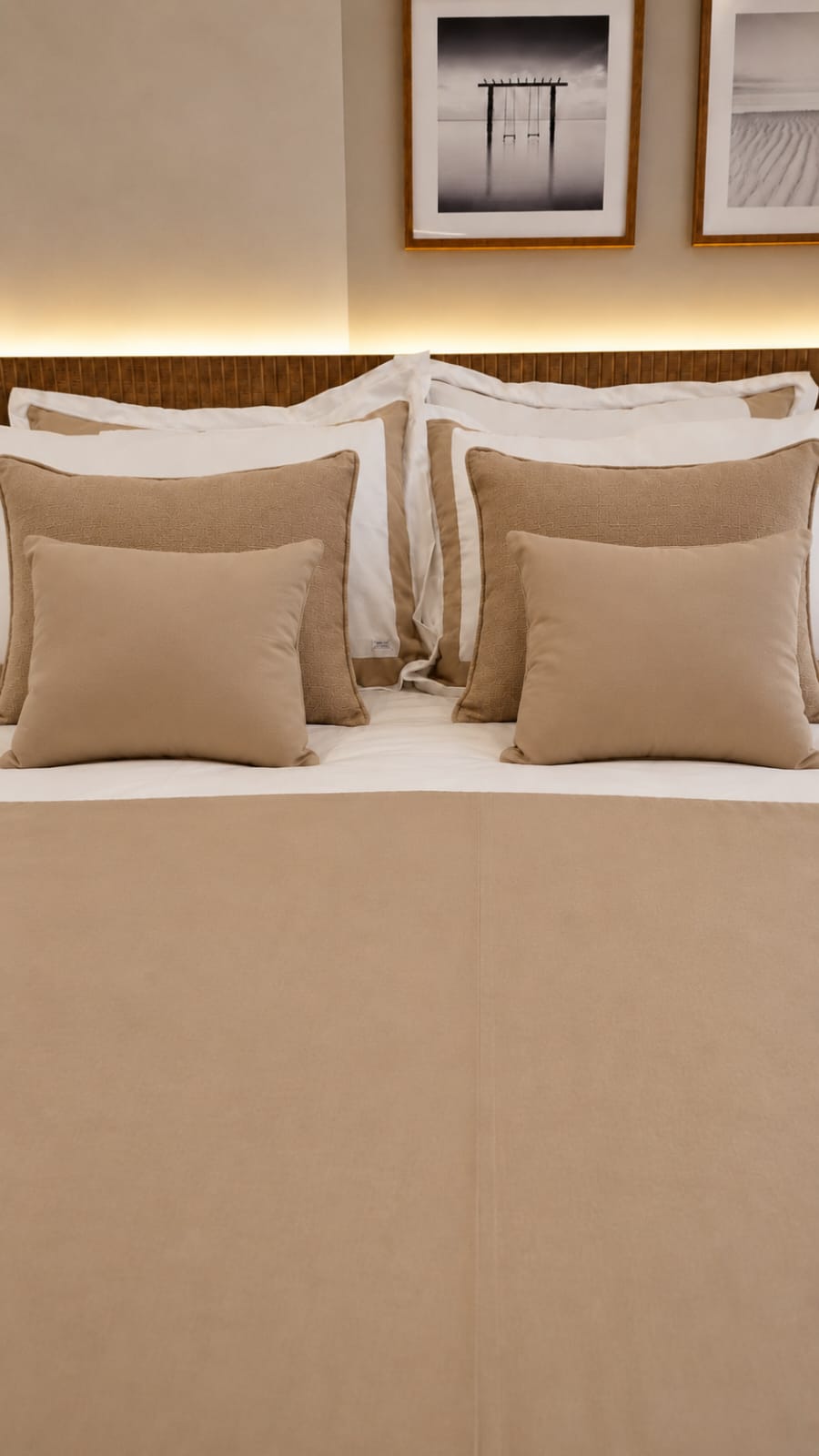 Duvet Casa Linari Bege Cama Queen