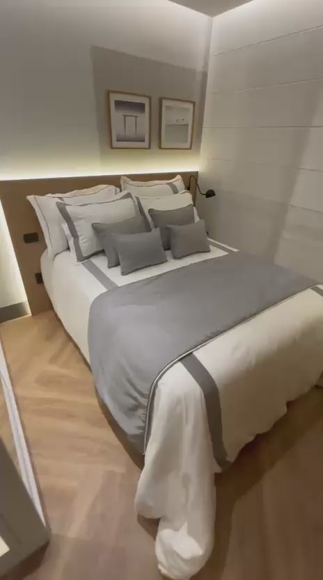 Duvet Casa Linari Bege - Casal Padrão