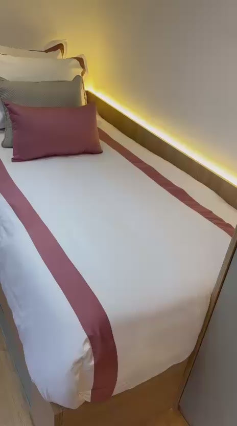 Duvet Casa Linari Rose  - Solteiro